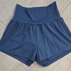 HALARA High-Waisted Blue Shorts